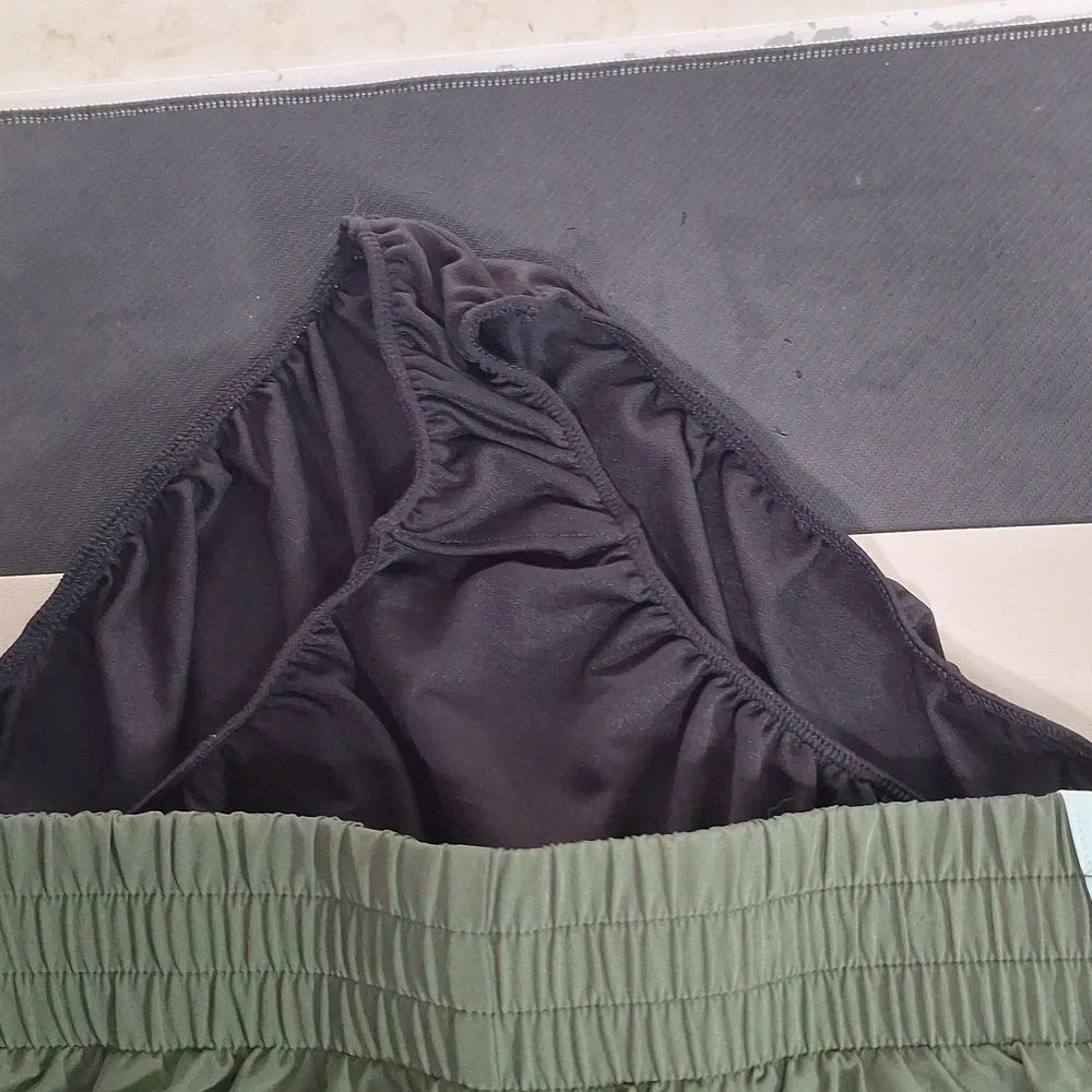 Xersion Olive and Mint Athletic Shorts